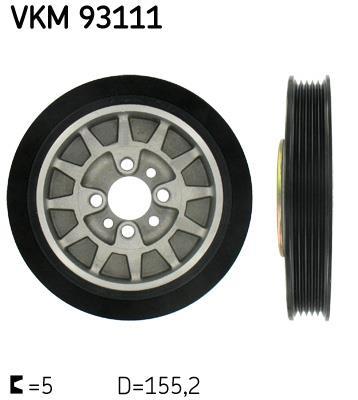 Poulie damper (Poulie de vilebrequin) SKF ref. VKM 93111